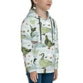 thumbnail image 3 of Goofa Mallard Ducks Wild Birds Pattern Hooded Sweatshirt for Youth Trendy youth sweatshirt Casual Hoodie for Boys and Girls-Medium, 3 of 6