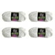 thumbnail image 1 of 4 piezas de hilo luminoso que brilla en la oscuridad, 64 yardas por rollo, hilo de chenilla de 4 mm Blanco, 1 of 9