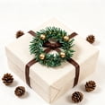 thumbnail image 5 of Christmas Candle Rings Holder 1pc, Small Artificial Berry Wreath for 3 Inch Pillar Candles, PVC Faux Greenery Candle Ring, Rustic Table Centerpiece, Wedding Decor, 5 of 5