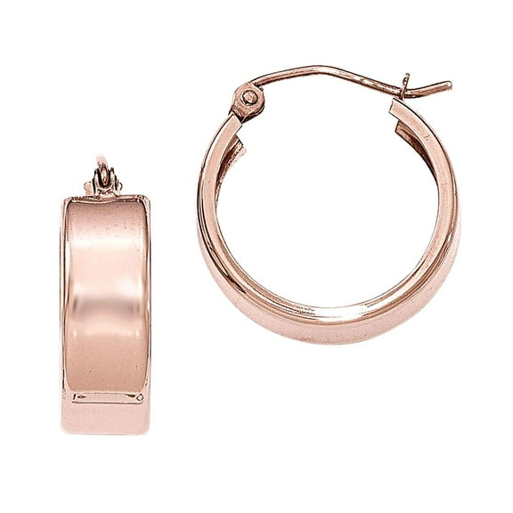 Primal Gold 14 Karat Rose Gold Hoop Earrings