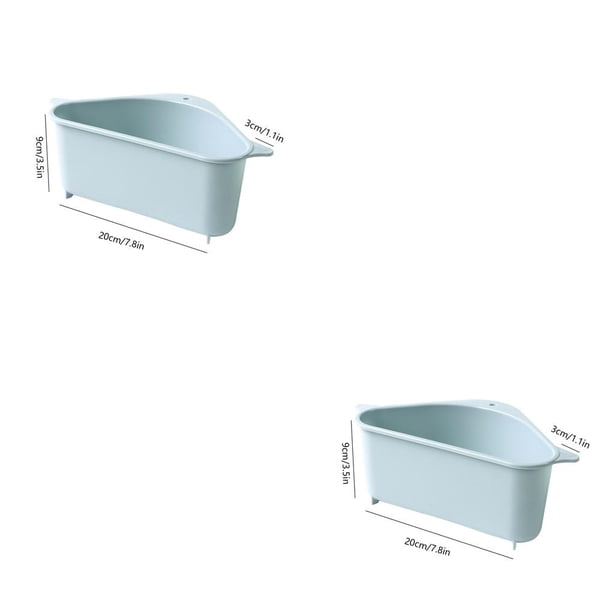 Naiovety Escurridor de fregadero de esquina multifuncional, estante con ventosa, escurridor de fregadero, cuenco, soporte de esponja, almacenamiento para Type1 NO1 Naiovety CBP108074