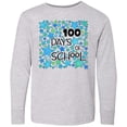 thumbnail image 3 of Inktastic 100 Days of School Stars in Blue Long Sleeve Youth T-Shirt, 3 of 5