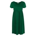 thumbnail image 5 of Riforla Women's Summer Sleeveless Solid Color Pocket Bodycon Round Neck Dress Long Summer Dresses Women Green S, 5 of 5