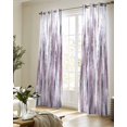 thumbnail image 5 of Purple Vintage Sheer Curtains 63 Inch Length 2 Panels Set for Living Room/Bedroom, Striped Painting Retro Abstract Art Kitchen Curtains Grommet Semi-Sheer Curtains Drapes Window Treatments 42"x63"x2, 5 of 7