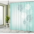 thumbnail image 4 of Ambesonne Art Shower Curtain, Cherry Blossom Fantasy Garden, 69"Wx84"L, Pale Turquoise, 4 of 4