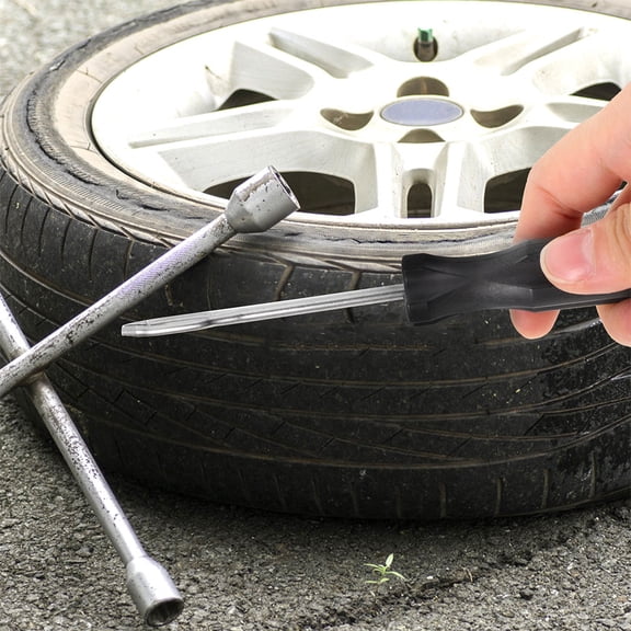 HEANUJJ 6-Piece Heavy Duty Tire Repair Kit, Portable Flat Tire Fix Tools for Cars, and Easy to Use