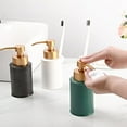 thumbnail image 5 of Foam Soap Dispenser with Refined and Vintage Emboss, Ceramic Hand Soap Dispenser for Bathroom (Black), 5 of 6
