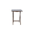 thumbnail image 6 of Mainstays Modern Solid Wood Folding Tray Tables, Set of 2, Walnut, 6 of 11