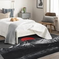 thumbnail image 4 of Mountain Rugs for Living Room - Mountain Rug & Home Decor, 3x4 Area Rug, Red Sun Rugs for Entryway, Washable Non Slip Soft Low Pile Small Indoor Door Mat, Black and Red Carpet & Room Decorations, 4 of 7