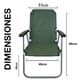 thumbnail image 2 of 2 Silla Plegable de Playa Camping Exterior CJR Verde, 2 of 5