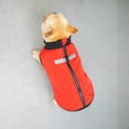 thumbnail image 4 of Abrigo para perro y gato con correa, chaleco para cachorro de Color ancla, chaqueta, disfraces de chihuahua de peluche, tela de Pug (rojo), 4 of 5