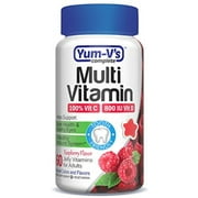 Yum V's Complete Multivitamin and Multimineral for Adults Jellies, Raspberry 60 ea (Pack of 3)
