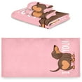 thumbnail image 4 of GZHJMY Cute Dachshund Funny Heart Soft Decor 3 Pcs Towels Set, 1 Bath Towel+1 Hand Towel+1 Washcloth, Multipurpose for Bathroom, Hotel, Gym, Spa and Beach, 4 of 5