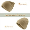 thumbnail image 3 of ZSQDM Knit Slouchy Beanie Unisex Beanie Winter Knitted Cuffed Soft Warm Hat For Men/Women Ski Watch Cap Warm Chunky Soft Beanie, 3 of 6