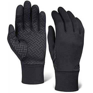 Tough Outdoors Touch Screen Running Gloves, Unisex, Black, 1 Pack