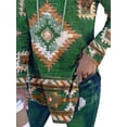 thumbnail image 4 of DYMADE Women Plus Size V-neck Printed Pullover Long Sleeve T-shirt Top, 4 of 4