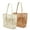 Beige Khaki, variant on Mesh Tote Bag, Casual Tote Bag  Women Foldable MAX 23L Shoulder Bag For Beach Picnic Vacation (Tan)