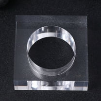 FONWILYO Table Decoration Napkin Ring Acrylic Transparent 1Set 2.4x2.4x0.8in