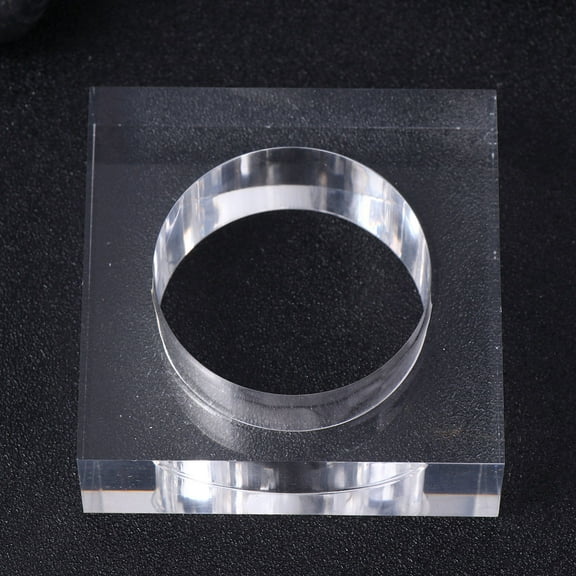 FONWILYO Table Decoration Napkin Ring Acrylic Transparent 1Set 2.4x2.4x0.8in