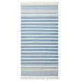 thumbnail image 2 of Better Homes & Gardens Oversized Flatwoven Blue Striped Beach Towel, 38" x 72", 2 of 4