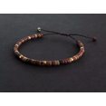 thumbnail image 2 of K-KED Minimalist 2x4mm Red Creek Jasper Stone Gemstone Dainty Bracelet Handmade, 2 of 8