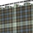 thumbnail image 4 of Rustic Plaid Waterproof Shower Curtain, Fabric Bathroom Shower Curtain Featuring Classic Buffalo Plaid, Retro Checkered Pattern, Colorful Checkerboard Design, Machine Washable, Hooks Included, 4 of 5