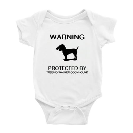 

Warning: Protected by A Treeing Walker Coonhound Dog Funny Baby Rompers Baby Clothes (White 18-24 Months)