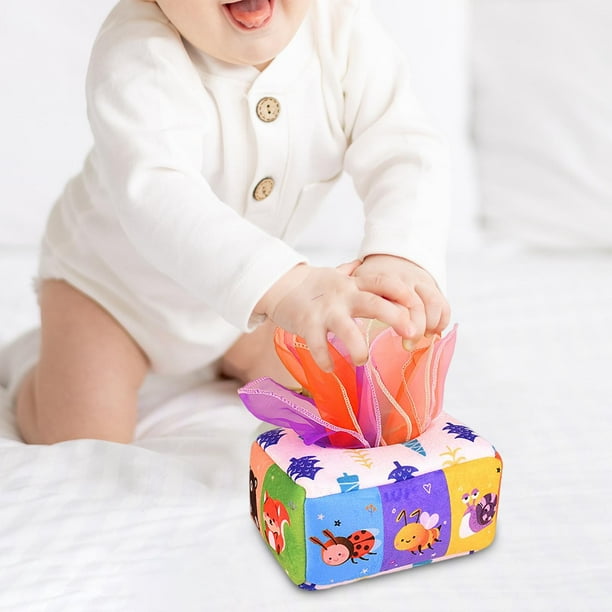 Juguete de caja de pañuelos para bebés Montessori Salvador Juguetes sensoriales