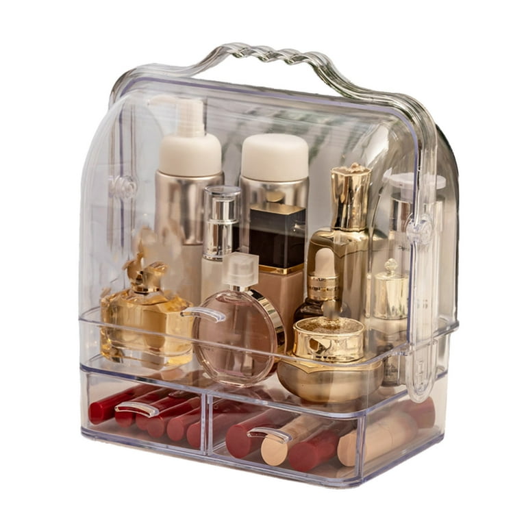 Metal Makeup Organizer  Cosmetic storage, Acrylic storage box