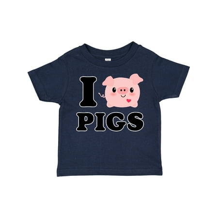 

Inktastic I Love Pigs Boys or Girls Toddler T-Shirt
