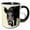 Black/White, variant on 3drose, Boar Making Eye Contact Vector Art, 11oz Two-tone Yellow Mug