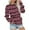 Pink, variant on Oalirro Sweatshirts for Women Crew Neck Color Block Midweight Long Sleeve Top