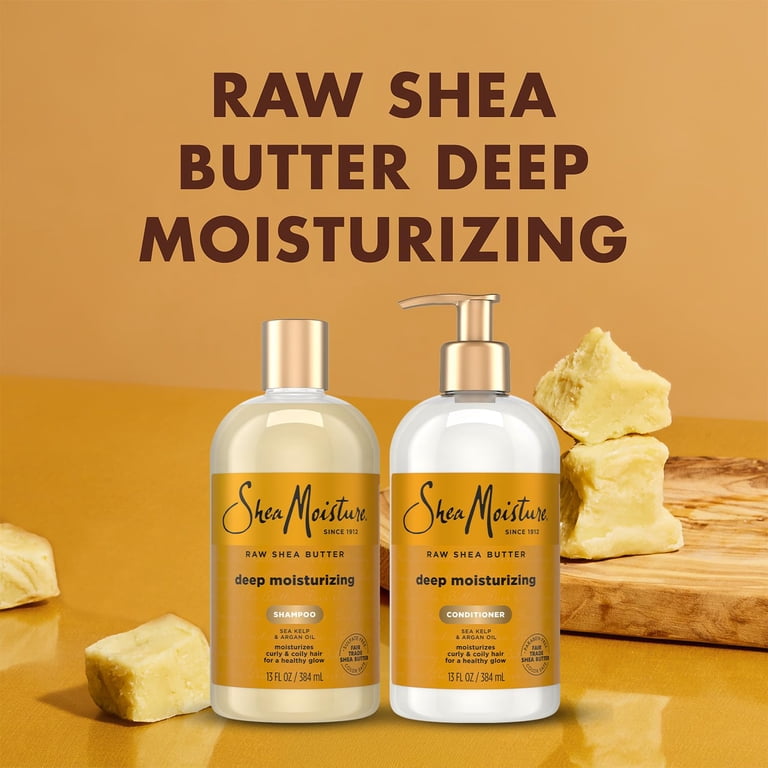 Shea Moisture Raw Shea Butter Shampoo & Conditioner Set, Deep
