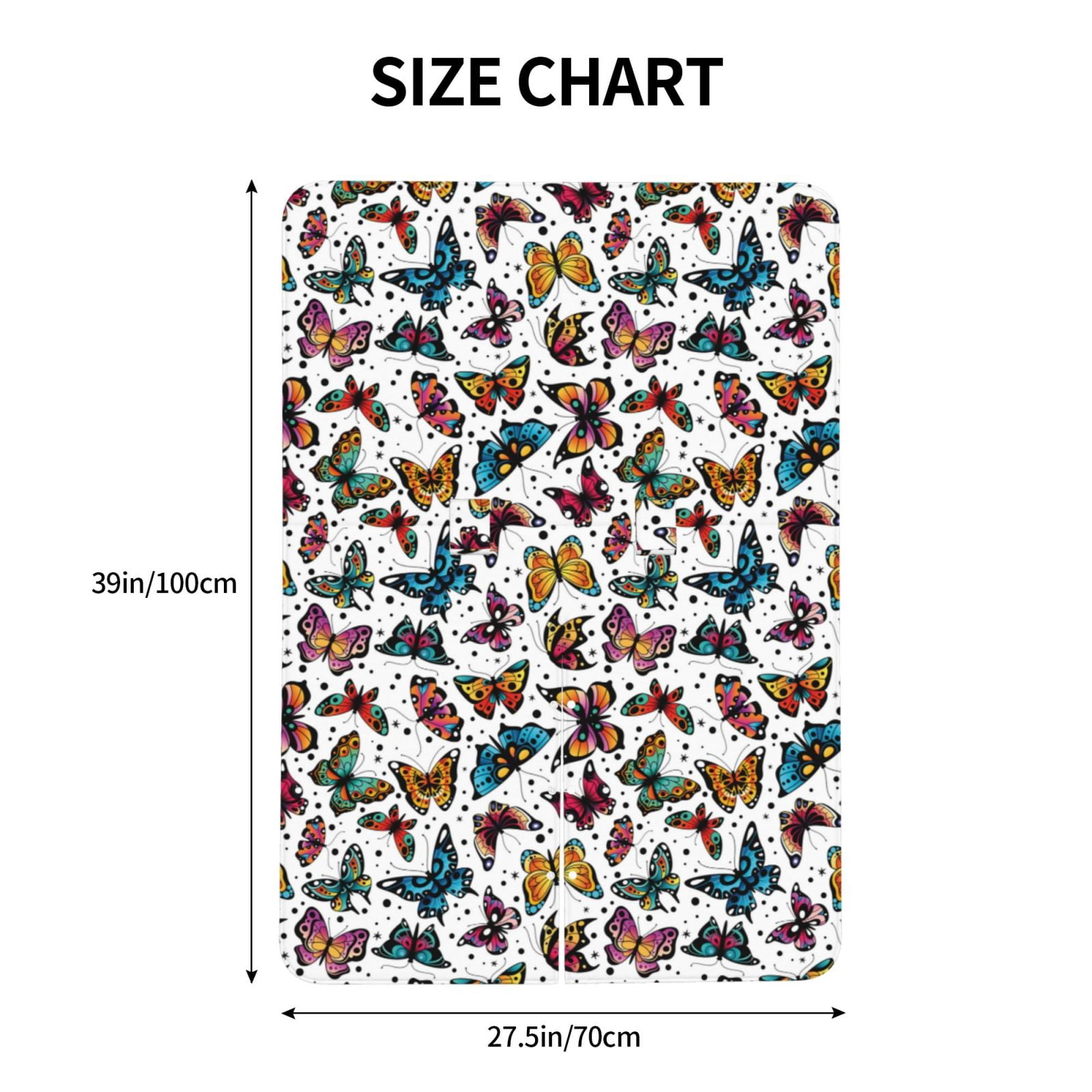 Naloa Cute Butterfly Baby Car Seat Cover, Breathable Baby Carrier Cover, Multiuse Baby Carrier Cover & Nursing Breastfeeding Cover