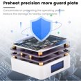 thumbnail image 3 of Welder Hot Plate, USB Type C Interface Enough Effective Heating Area 20V Thermostat Heating Soldering Plate  For Repair, 3 of 8