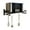 Black, variant on ABCOOL Wall Mount Microwave Oven Shelf Rack for Kitchen Home White, Carbon Steel Counter Countertop Holder with Hook Rail and 3 Slidable Hooks