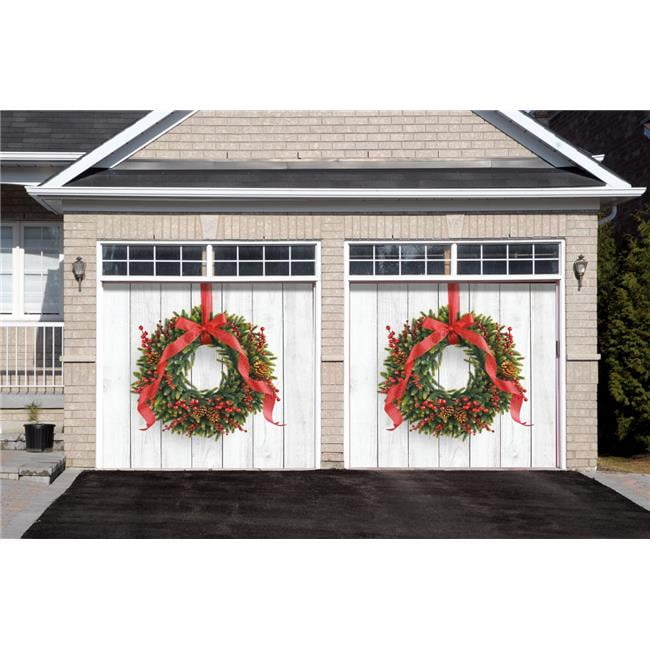 My Door Decor 285901XMAS-029 7 x 8 ft. Christmas Wreath Christmas Door ...