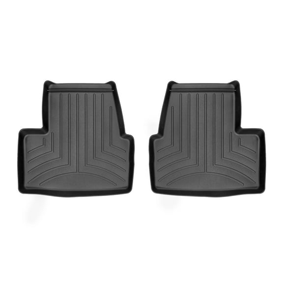 WeatherTech Custom Fit FloorLiners compatible with 2016-2019 Chevrolet Volt - 2nd Row (2-Piece Liner), Black