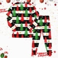 thumbnail image 2 of NOLDARES Boys Pajamas 2 Pieces Pajama Set for Girls Long PJs Sleepwear Christmas Cute for Kids Jmmies Clothes(D006-Green), 2 of 9