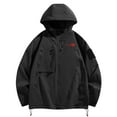 thumbnail image 4 of uublik Veste Imperméable pour Femmes Imperméable Manteau de Pluie Léger Course Cyclisme Randonnée Coupe-Vent Chandail Noir, 4 of 5