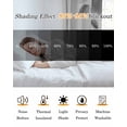 thumbnail image 5 of Modern Grey Blackout Curtains for Bedroom Living Room Darkening Curtains 90 Inch Gradient Floral Abstract Bohemian White Black Out Window Curtain Privacy Window Treatment Grommet Drapes 52"x90"x2, 5 of 9