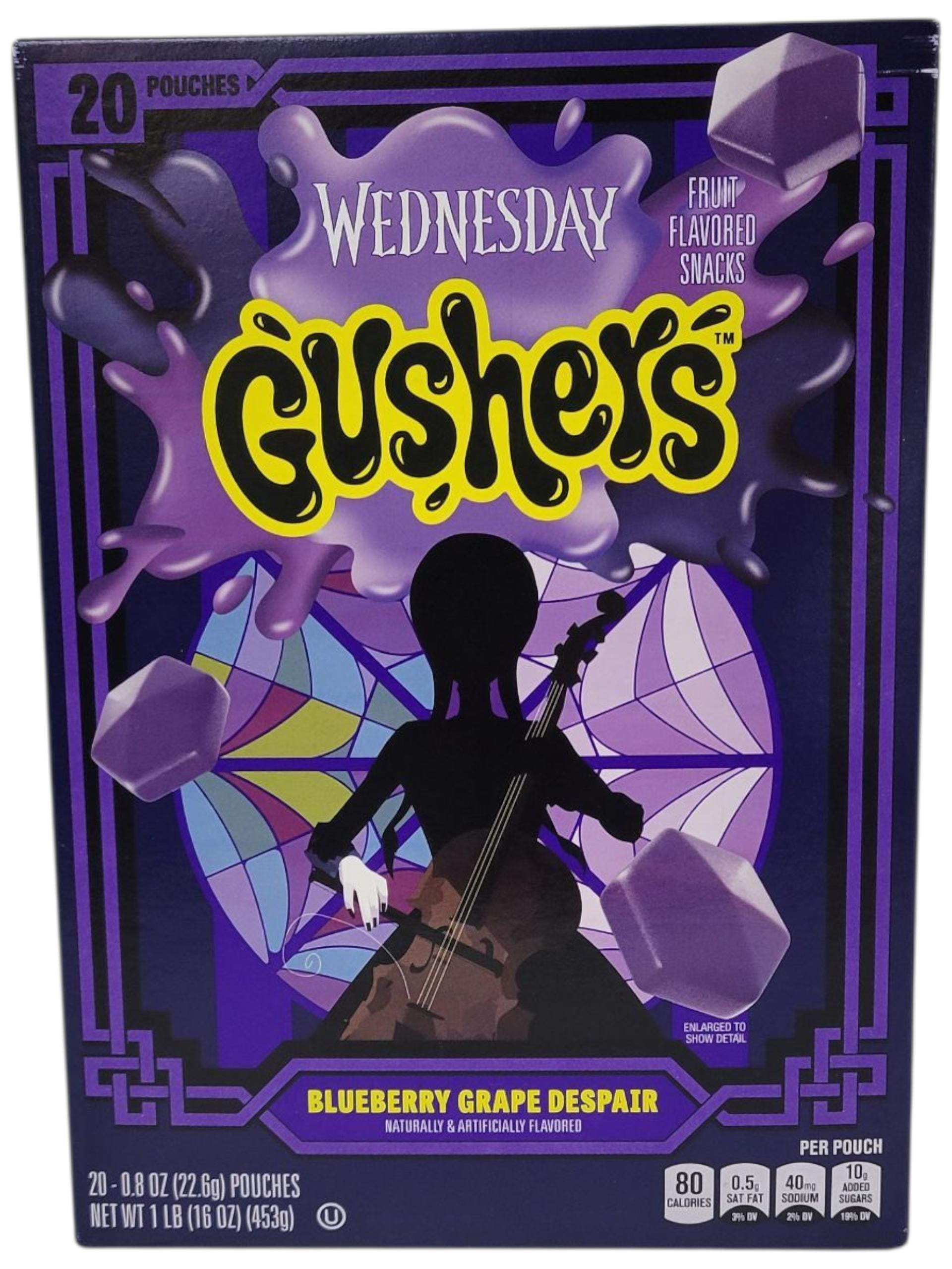 Wednesday Gushers Blueberry Grape Despair 1 LB Box - Pack of 2