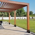 thumbnail image 2 of Heavy-Duty Pergola Corner Bracket Set (8 Pack), Black Powder-Coated Steel Pergola Hardware Kit for Outdoor Wood Beams, Gazebo, Pavilion, Deck, 2 of 5