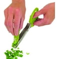 thumbnail image 3 of Starfrit Gourmet - Multi Blade Herb Scissors - 5 Serrated Stainless Steel Blades - Cleaning Tool Included, 3 of 7