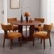 thumbnail image 3 of Juego de 4 Sillas de Comedor RIVOVA Tapizadas en Terciopelo con Patas de Madera, 3 of 7