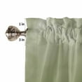 thumbnail image 5 of Christmas Kitchen Curtains and Valances Set, Grey Xmas Ball Snowflake Pine Leaf Green Background Rod Pocket Window Valance Window Curtain Panels for Living Room Bedroom Laundry, 27.5x24in, 3 Pieces, 5 of 7