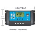 thumbnail image 4 of Methold Controlador solar Tamaño compacto Regulador de carga Panel de configuración inteligente ajustable Controladores de carga Dispositivo de control Type2 NO2, 4 of 6