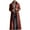 Brown, variant on Mens Retro Faux Leather Trench Coat Full Length Steampunk Long Overcoat Vintage Open Front Cardigan Jacket Blue 14(XXXL)