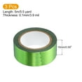 thumbnail image 2 of Uxcell 15mmx5m Metallic Foil Masking Washi Tape Art Craft Decoration, Green 3 Roll, 2 of 5