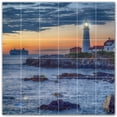 thumbnail image 1 of Picture-Tiles.com: Lighthouse Ceramic Tile Wall Mural WAL500831-66M. 36"W x 36"H using (36) 6" x 6" Ceramic Tiles-Satin Finish, 1 of 3